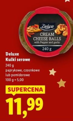 Kulki serowe Deluxe pomidorowe promocja w Lidl