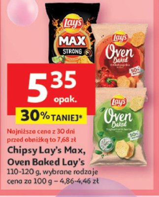 Chipsy chilli & lime Lay's max strong promocja