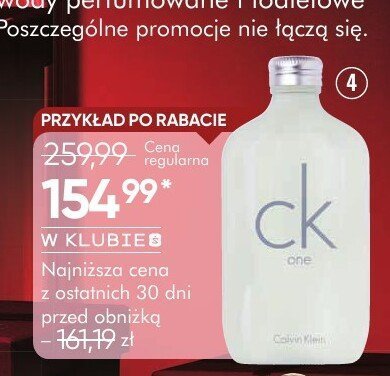 Woda toaletowa CALVIN KLEIN ONE damsko-męska promocja w Super-Pharm