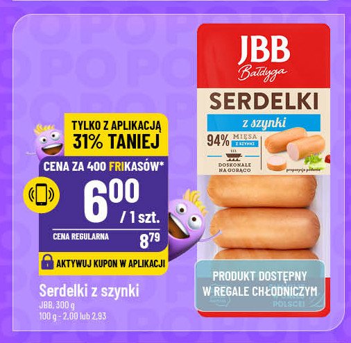 Serdelki z szynki Jbb bałdyga maestro promocja