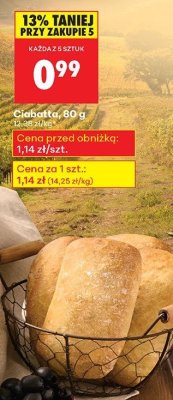 Ciabatta promocja w Biedronka