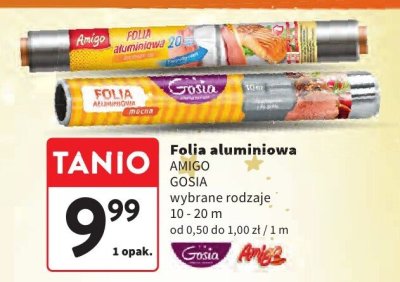 Folia aluminiowa GOSIA wybrane rodzaje promocja w Intermarche
