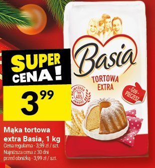 Mąka tortowa extra Basia, 1 kg promocja w Twój Market