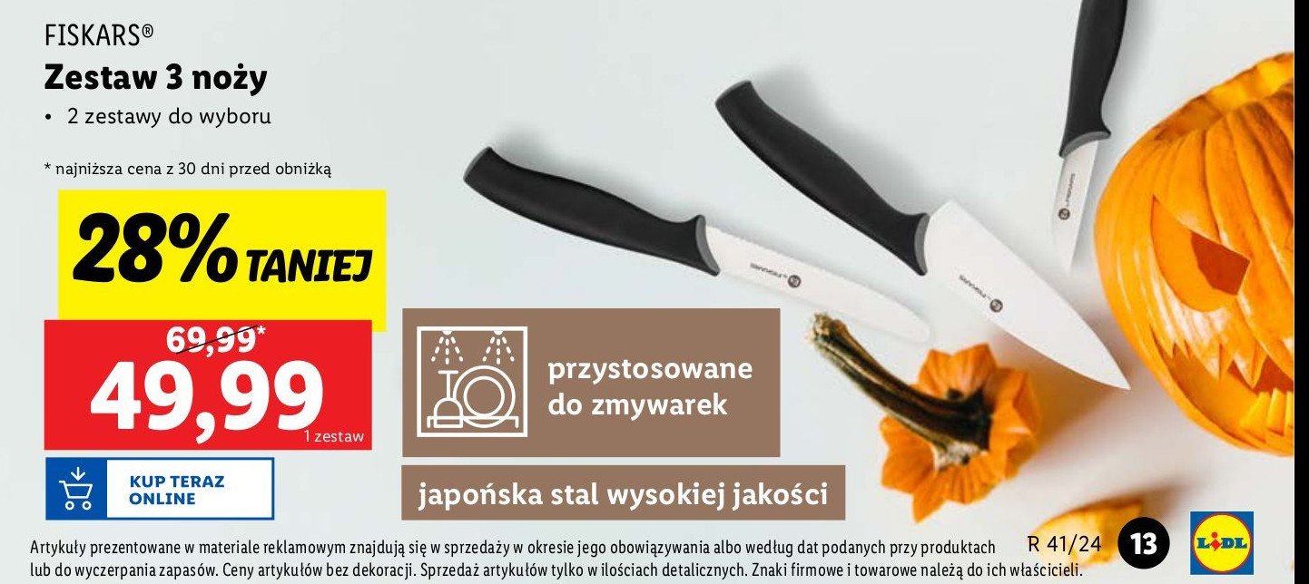 Zestaw noży Fiskars promocja