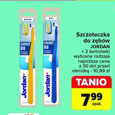 Szczoteczka do z臋b贸w medium Jordan change promocja