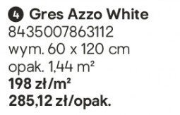 Gres Azzo White płytka promocja w Castorama
