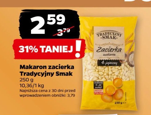 Makaron zacierka Tradycyjny smak promocja