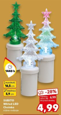 Wkład LED Choinka różne rodzaje  promocja w Kaufland