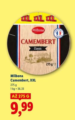 Ser Milbona Camembert, XXL promocja w Lidl