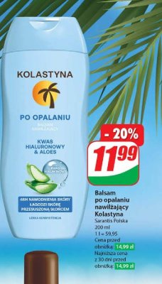 Balsam po opalaniu bio aloes Kolastyna protect beauty promocja