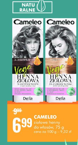 Henna do w艂os贸w zio艂owa 3.3 Cameleo promocja