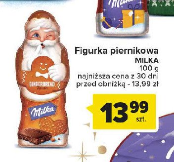 Mikołaj z czekolady mlecznej Milka promocja