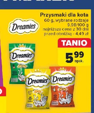 Przysmaki dla kota snacky mouse Dreamies promocja