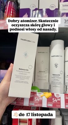 Trychopeeling oczyszczający Balance On Health Labs Care promocja w Rossmann