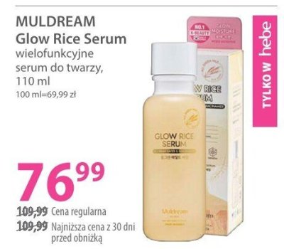 Serum MULDREAM Glow Rice Serum wielofunkcyjne serum do twarzy promocja w Hebe