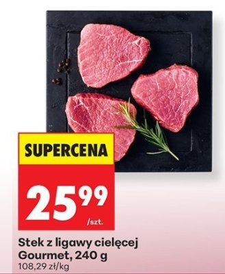 Stek z ligawy eleganckiej, 240 g promocja w Biedronka