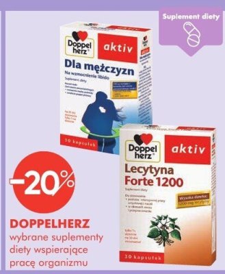 Wybrane suplementy diety wspierające pracę organizmu DOPPELHERZ promocja w Super-Pharm
