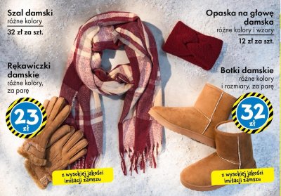 Rękawiczki damskie różne kolory promocja w Tedi