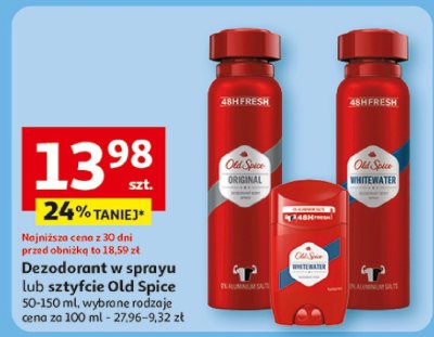 Dezodorant w sprayu lub sztyfcie Old Spice promocja w Auchan