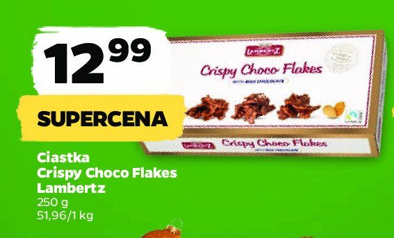 Ciastka crispy choco flakes Lambertz promocja