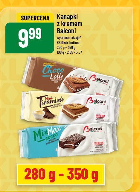 Choco & latte Balconi promocja