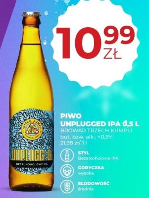 Piwo Unplugged IPA 0,5L promocja w Duży Ben