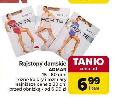 Rajstopy damskie 15 den Per te promocja