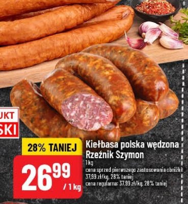 Kiełbasa polska wędzona Rzeźnik Szymon promocja w POLOmarket