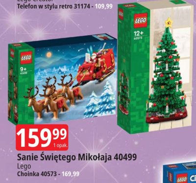 Lego Sanie Świętego Mikołaja 40499 promocja w Leclerc