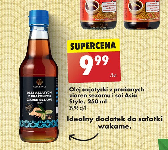 Olej azjatycki z prażonych ziaren sezamu Asia style promocja