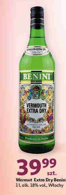 Vermouth BENINI EXTRA DRY promocja