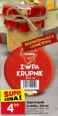 Zupa krupnik w słoiku Diatecki Kuchnia, 250 ml promocja w Twój Market