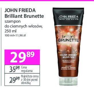 Szampon do włosów brilliant brunette John frieda promocja