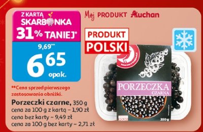 Porzeczki czarne promocja w Auchan
