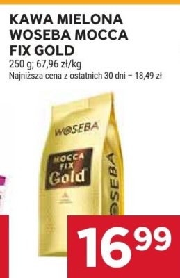 Kawa mielona Mocca Fix Gold 250 g promocja w Stokrotka