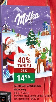 Kalendarz adwentowy MILKA 90 g promocja