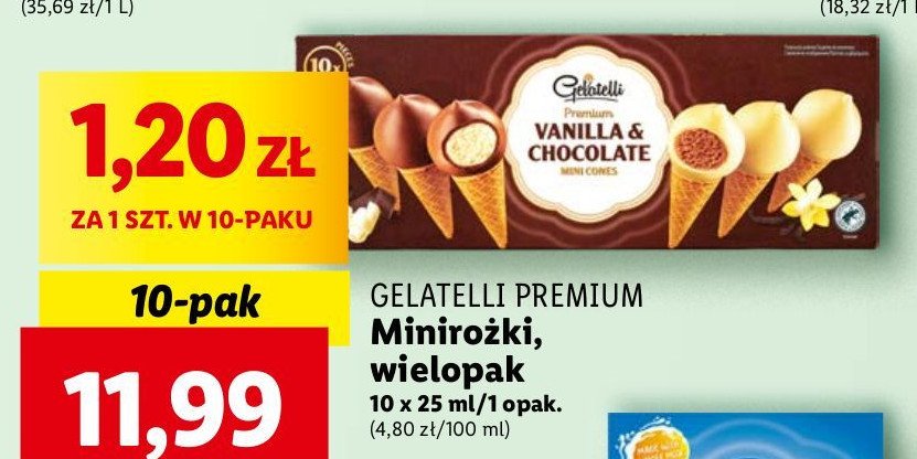 Minirożki wanilia-czekolada Gelatelli promocja