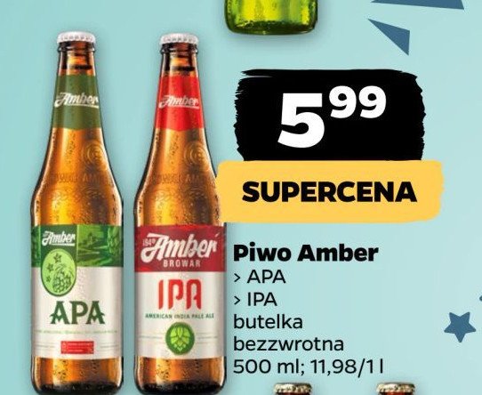 Piwo AMBER IPA promocja