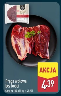 Pręga wołowa bez kości promocja w Aldi