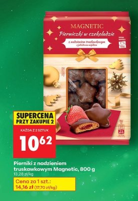 Pierniczki z nadzieniem truskawkowym Magnetic, 800 g promocja w Biedronka