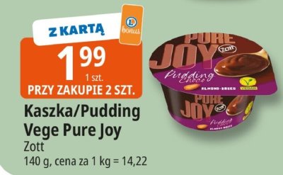 Pudding Kaszka/Pudding Vege Pure Joy Zott promocja w Leclerc