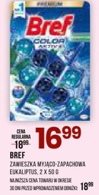 Zawieszka do wc BREF zawieszka wiąco-zapachowa Eucalyptus promocja w Drogerie Natura