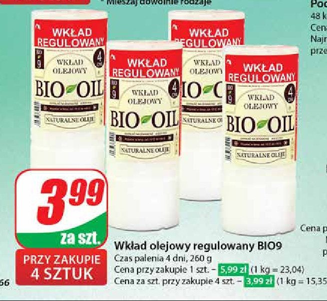 Wkład olejowy 4d promocja w Dino