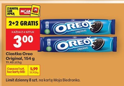 Ciastka Oreo Original promocja w Biedronka