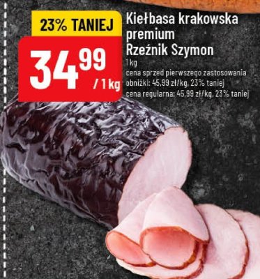 Kiełbasa krakowska premium Rzeźnik Szymon promocja w POLOmarket
