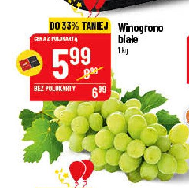 Winogrona białe promocje