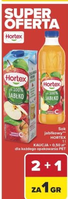 Sok jabłkowy 100% Hortex promocja w Carrefour