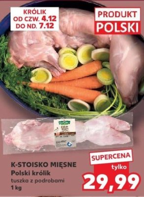 Królik tuszka z podrobami promocja w Kaufland