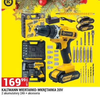 Wiertarko-wkrętarka Kaltmann 20V promocja w Merkury Market