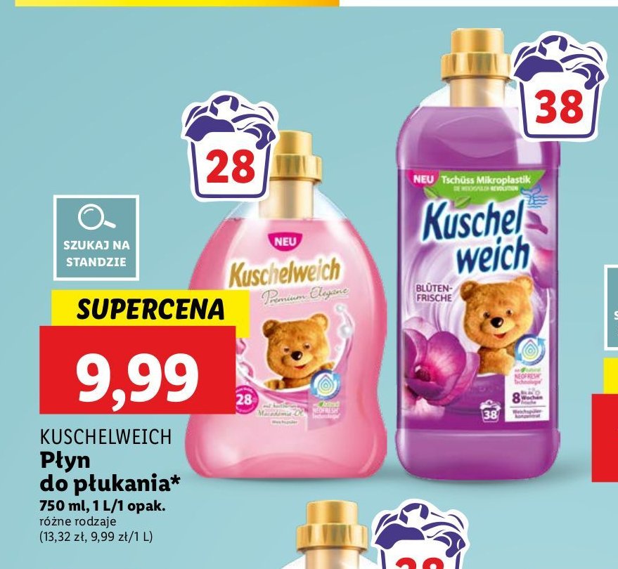 Płyn do płukania bluten frische Kuschelweich promocja